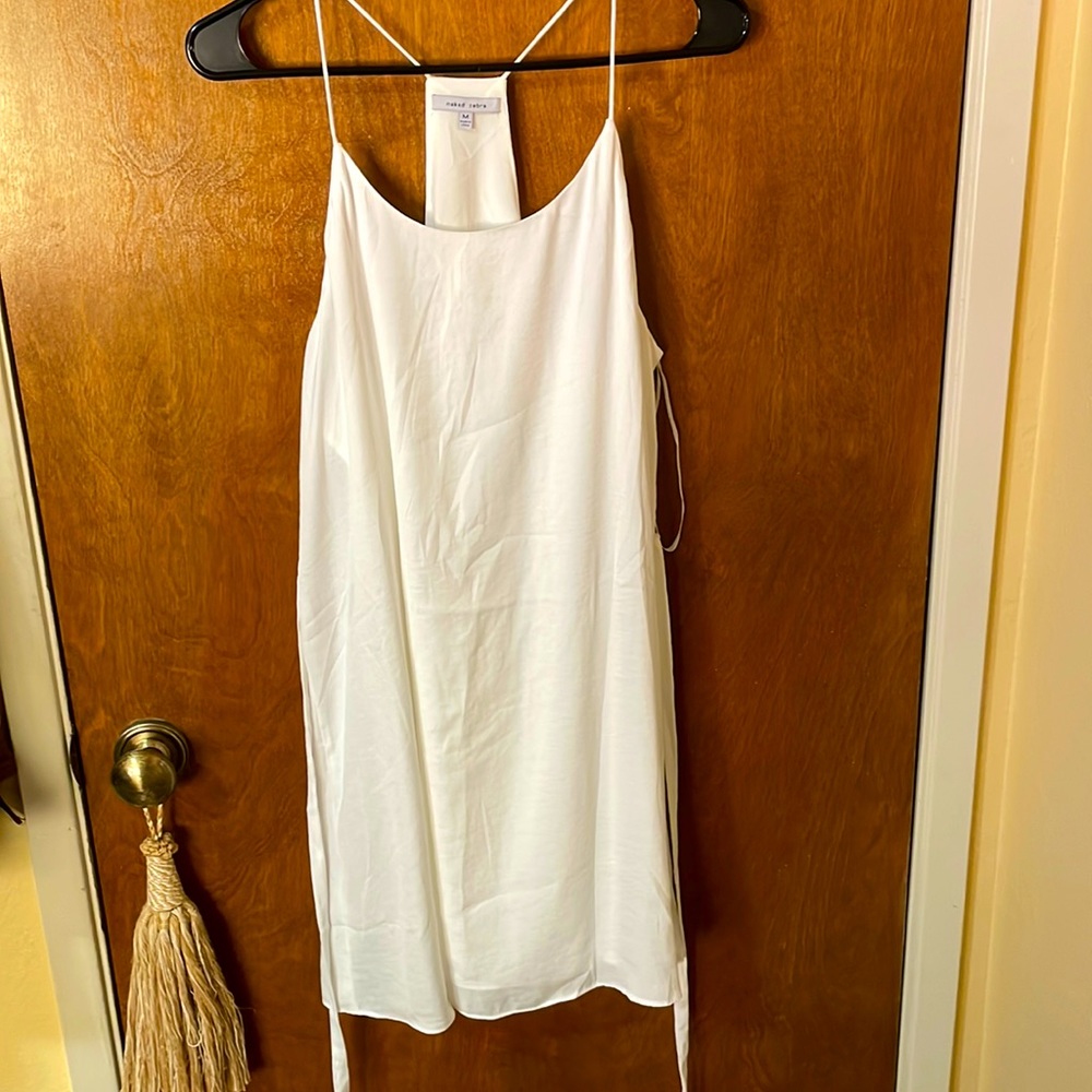 White slip dress